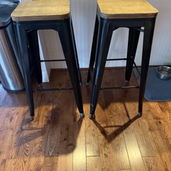 2 Bar Stools 30 1/2 Inches Tall