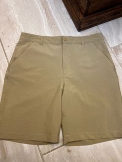 Men's Khaki Flat Front Shorts size 34