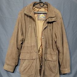 VINTAGE WILSONS ADVENTURE BOUND LEATHER COAT JACKET  90'S  MENS SIZE  MEDIUM. RARE 