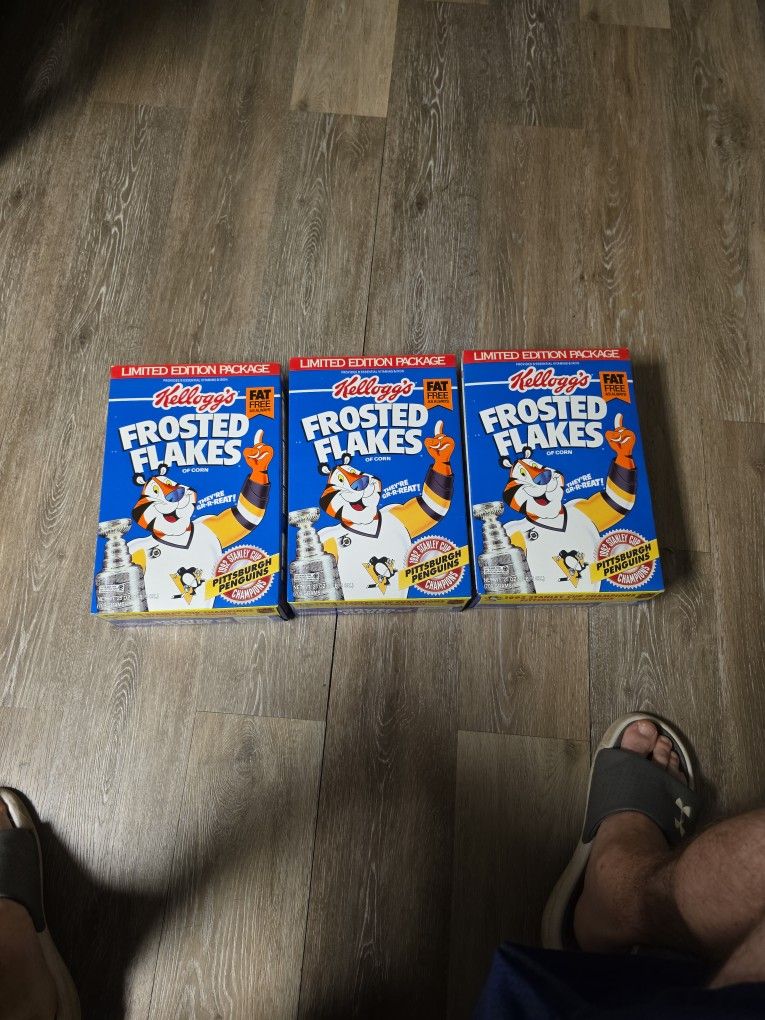 Penguins Frosted Flakes Box $13/ Box