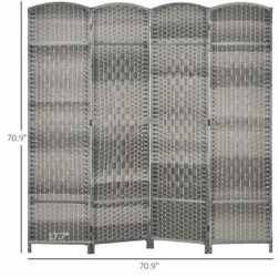 4 Panel Grey Divider 70”x70”