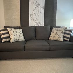 Pull Out Couch And Love Seat/Two Seater 