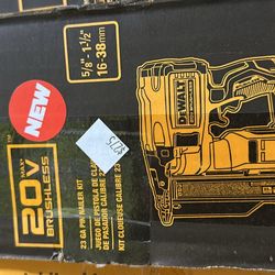 Dewalt 20v 23g pin nailer kit $275 (financing available) 