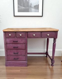 Ethan Allen Desk with Hidden Art
