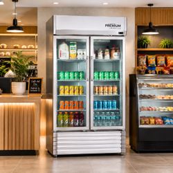 Double Door Display Refrigerator