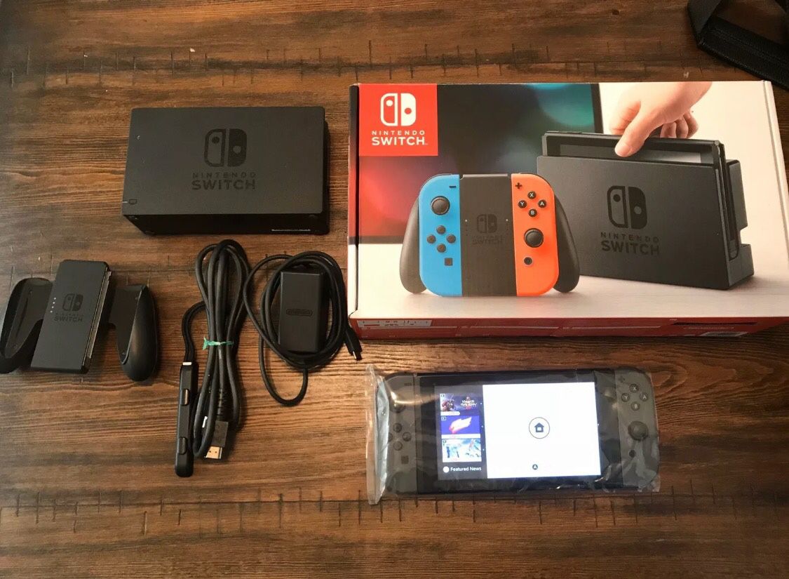 Nintendo Switch 32GB Console with Neon Red + Blue Joy-Con
