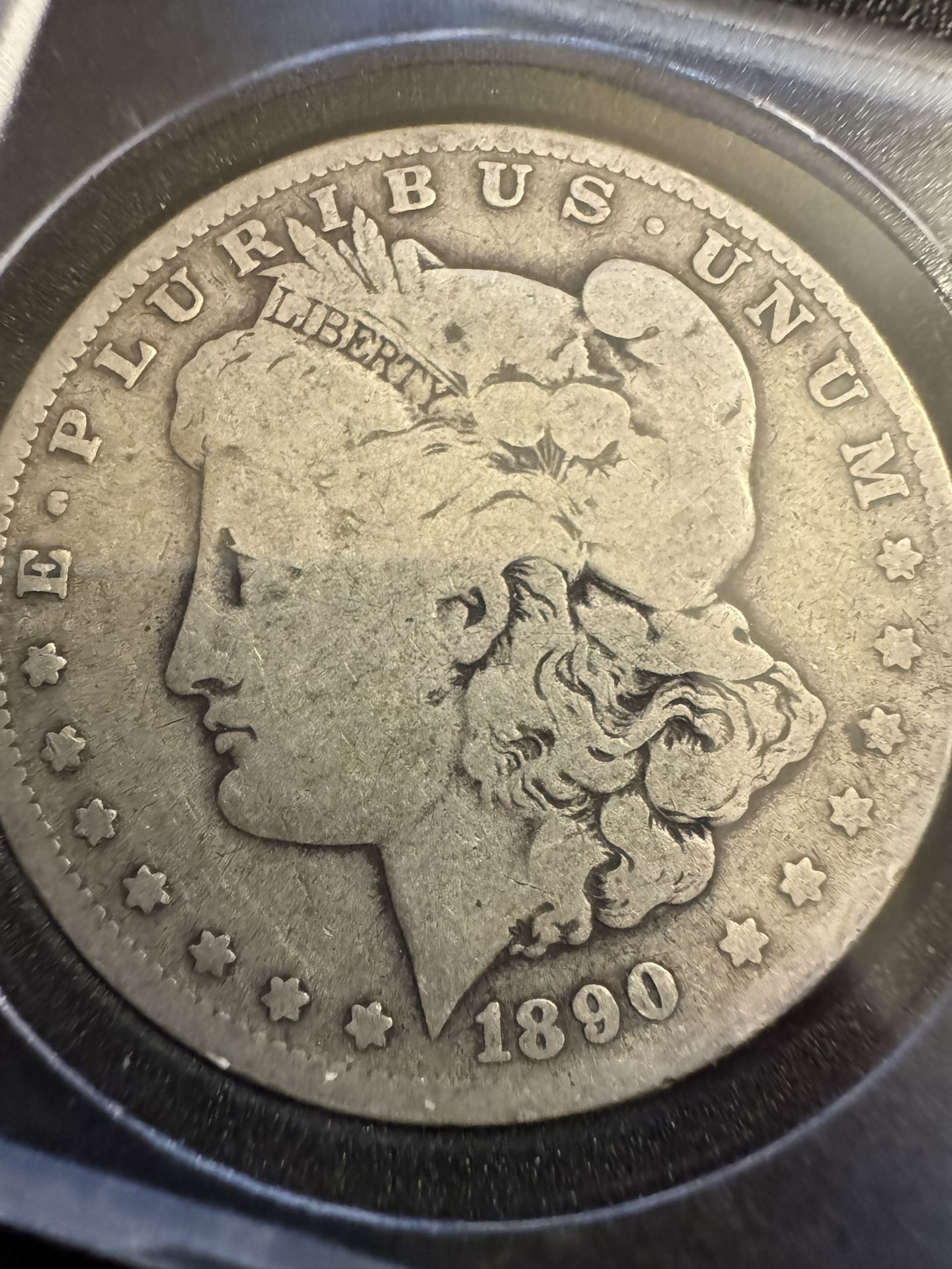 1890O Morgan Silver Dollar
