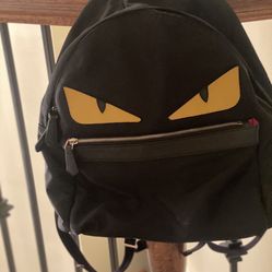 FENDI monster Backpack Large Eyes Authentic Designer