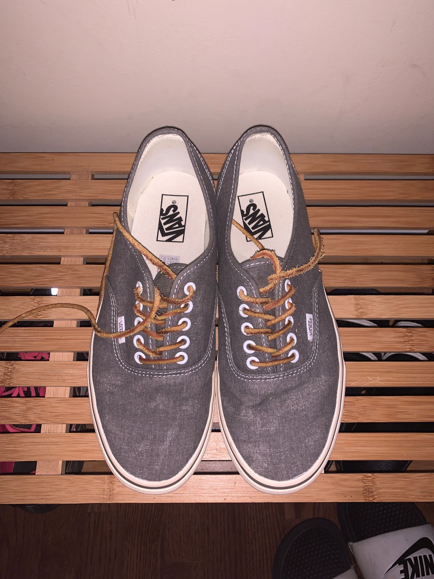 Barley worn size 10 grey vans