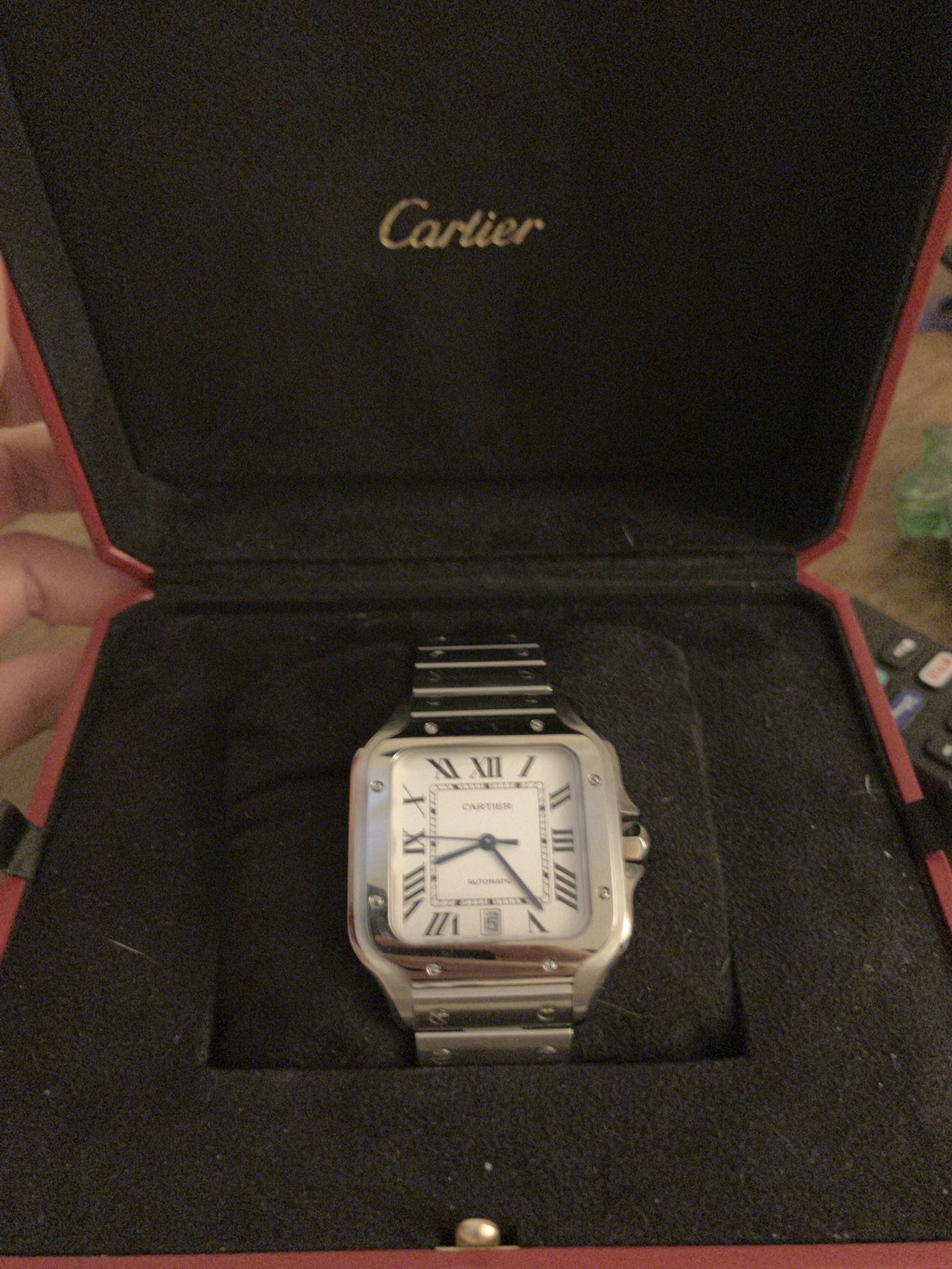 Cartier Santos Silver Large