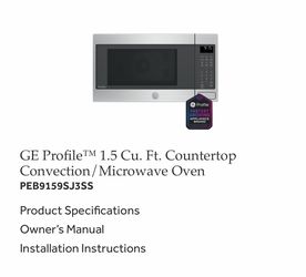 GE Profile™M 1.5 Cu. Ft. Countertop Convection/ Microwave Oven