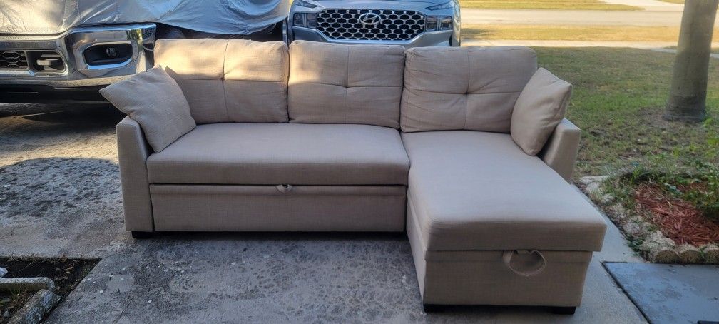 L Shape Sofa Bed With Storage . Obo