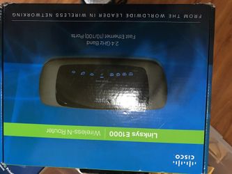 Linksys E1000 wireless N router