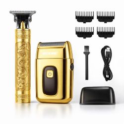 Professional Hair and Beard Cutting Machine Wireless T-Blade with Accessories
