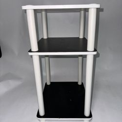 Black & White 3- Tier Shelf