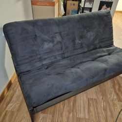 Dark Navy Blue Full Size Futon Couch Bed