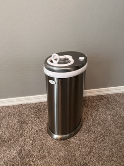 Ubbi Chrome Stainless Steel Diaper Pail
