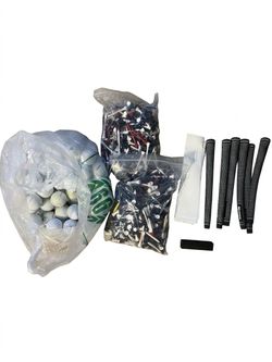 Huge Golf Gear Bundle - New Grips, Bags of Balls & Tees
