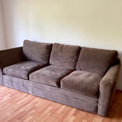 Brown Fabric Sofa
