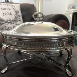 Silver Warmer 2 Qt Oval Glass Liner 
