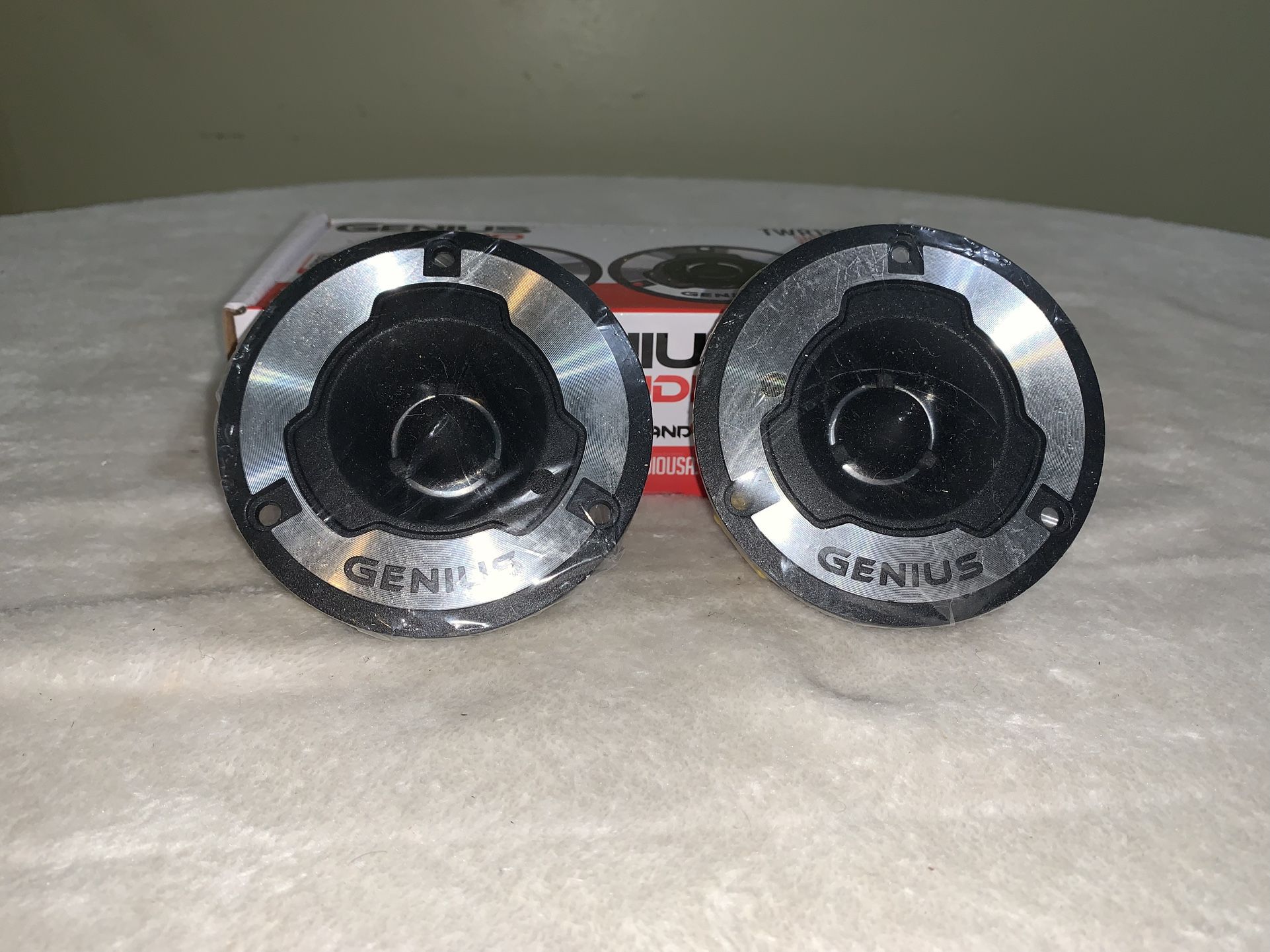 Brand New Pair Genius Audio 3.75” Aluminum Bullet Tweeters (Sold In Pairs $35 Per Pair )