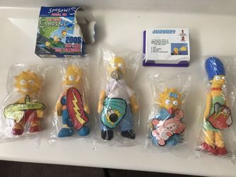 Vintage Simpsons Burger King Plush Lot