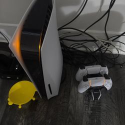 PS5 with 2 Controllers and Charger