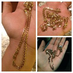 14k Gold Plated Cuban Link Necklace (24 inches)