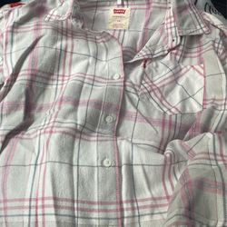 7/8 Girl Flannel long sleeve