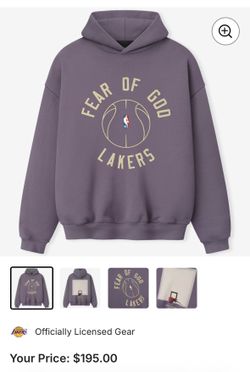 Fear of God Lakers Hoodie Medium