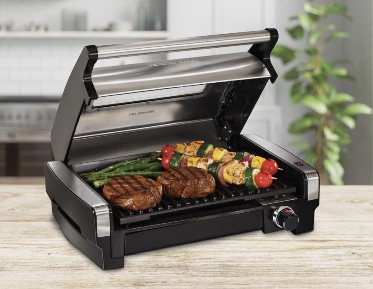 Hamilton Beach Electric Indoor Searing Grill With Viewing Window