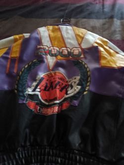 Lakers championship Lather Jacket,