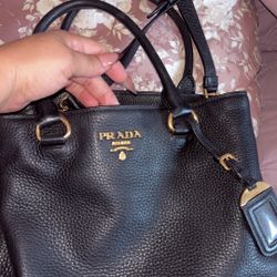 Prada Vitello Daino Leather Bag 