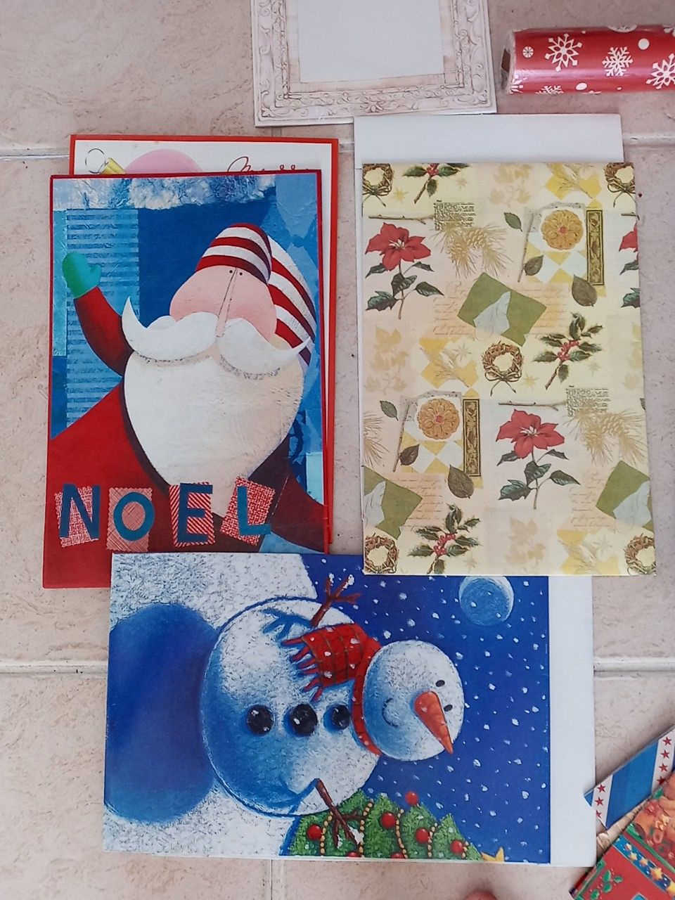Christmas supplies - paper, stationary, boxes, bows
