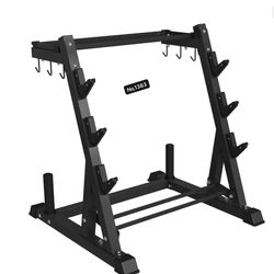 800lbs Capacity Weight Storage Organizer for Home Gym weight rack for Dumbbell,Kettlebell,Curl Bar and Weight Plate (Rack Only)