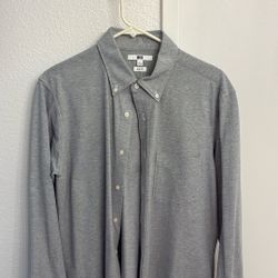 Uniqlo Grey Slim Fit Dress Shirt