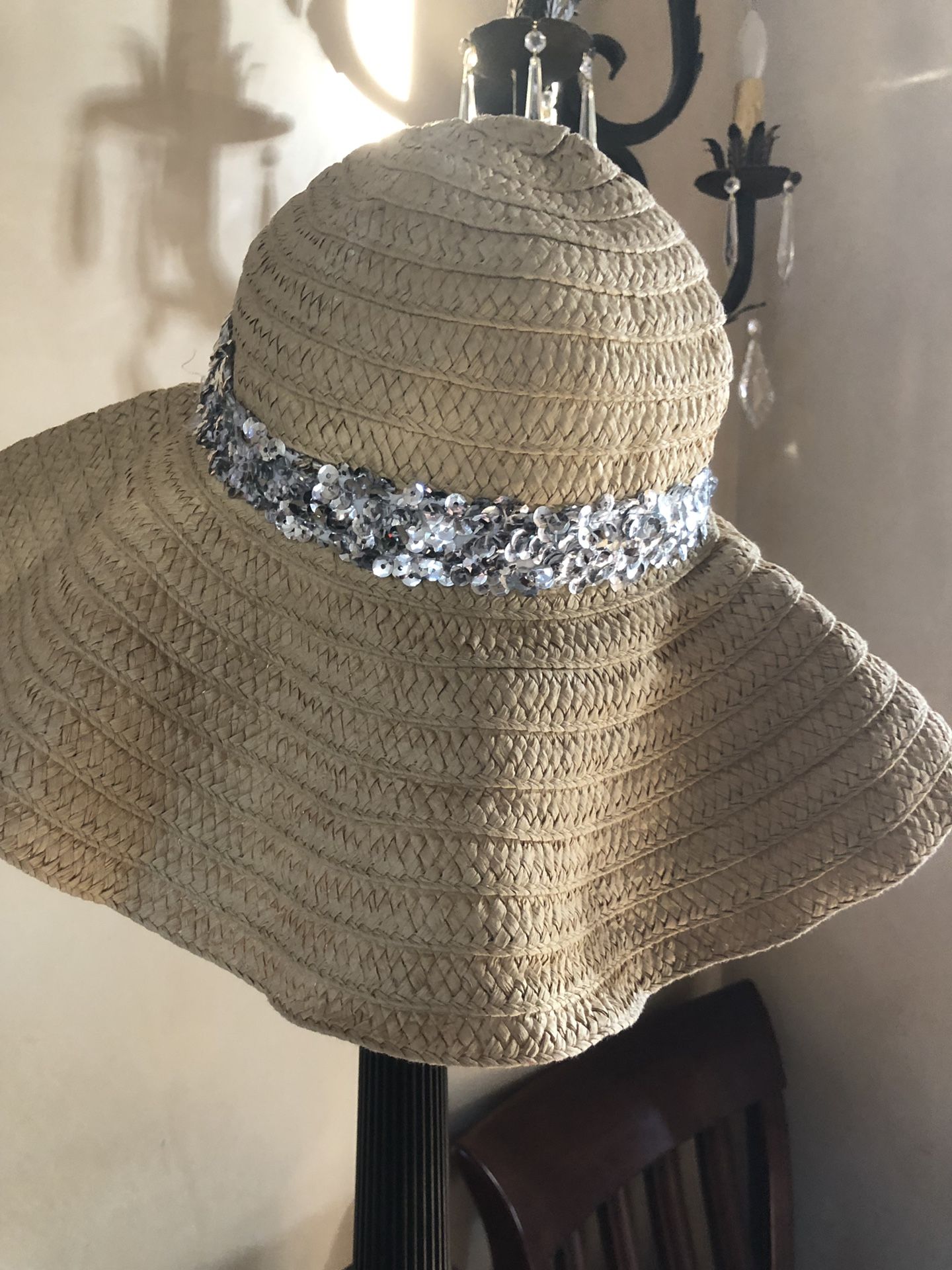 Juicy Couture straw hat with sequence