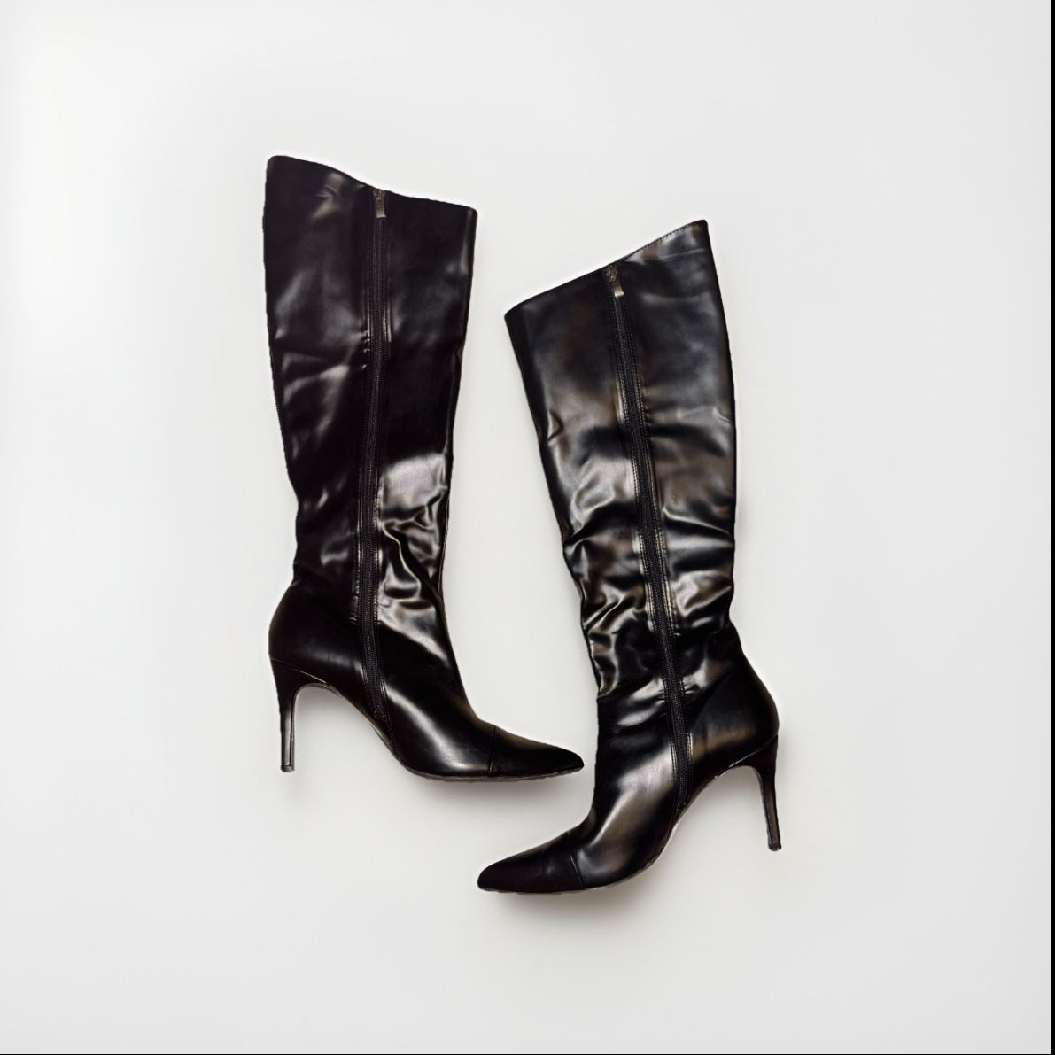 BLACK KNEE HIGH BOOTS 