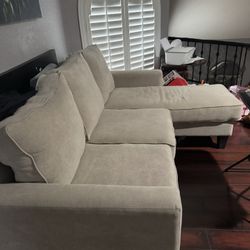 Small Light Brown Couch 