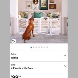 Tall Dog Gate With Door 