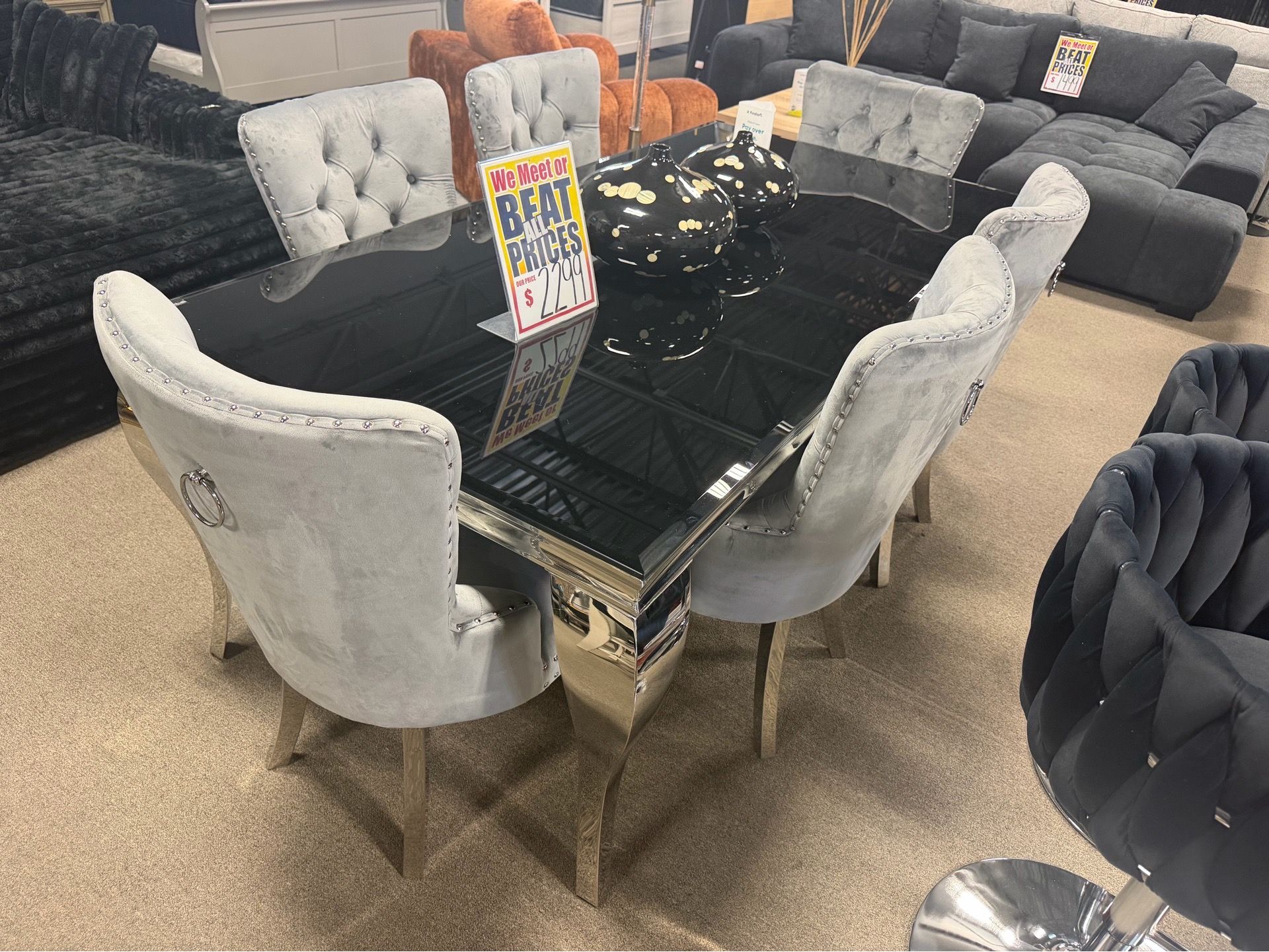 Glamorous dining set! ❤️✅🍷 easy financing!