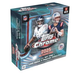 2025 Topps Chrome Football Mega Box Factory Sealed Brand New NFL PRESALE