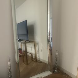 Z gallerie floor length mirror no flaws