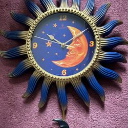 Sun & Moon Wall Clock 