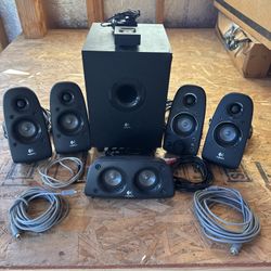 Logitech Z506 5.1 Surround Sound Speaker System With Bluetooth Adapter