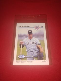 Like Mint 1992 Kiki Hernandez Minor League Pre-Rookie Baseball Card Skybox #3