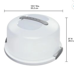 Sterilite Cake Server, Latching Lid with Handle