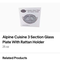 Cuisine  glass plate