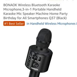 BONAOK Wireless Bluetooth Karaoke 