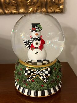 MacKenzie-Childs Snowman Snow Globe